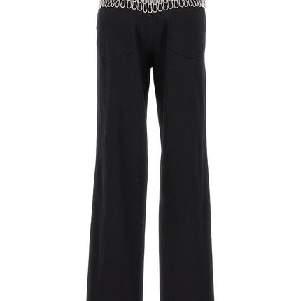 ROTATE BIRGER CHRISTENSEN Black Cotton High-Waisted Jean
