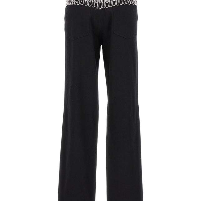 ROTATE BIRGER CHRISTENSEN Black Cotton High-Waisted Jean