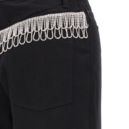 ROTATE BIRGER CHRISTENSEN Black Cotton High-Waisted Jean