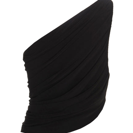 Norma Kamali Black Polyamide Tank Tops