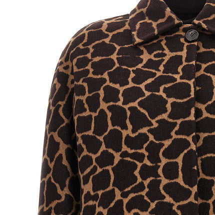 Max Mara Brown Virgin Wool Coat