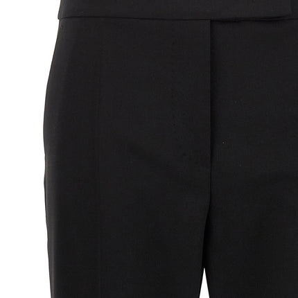 Max Mara Black Virgin Wool Dress Pants
