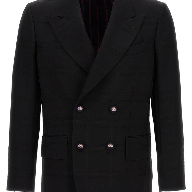 Etro Black Virgin Wool Blazer
