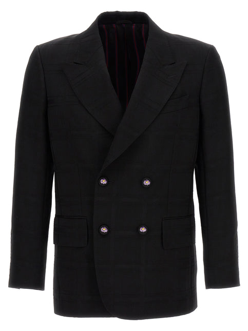 Etro Black Virgin Wool Blazer