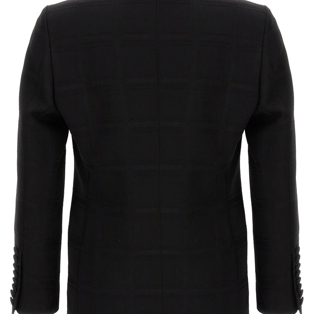 Etro Black Virgin Wool Blazer