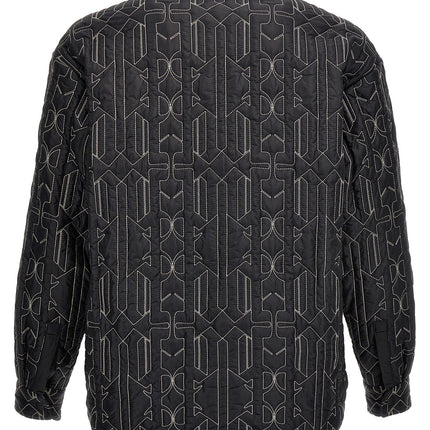 Palm Angels Gray Polyamide Shell Jacket