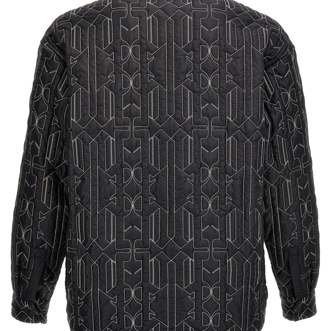Palm Angels Gray Polyamide Shell Jacket