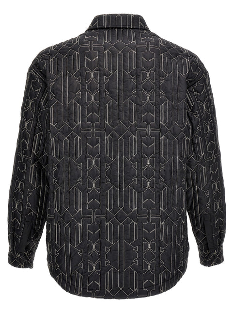 Palm Angels Gray Polyamide Shell Jacket