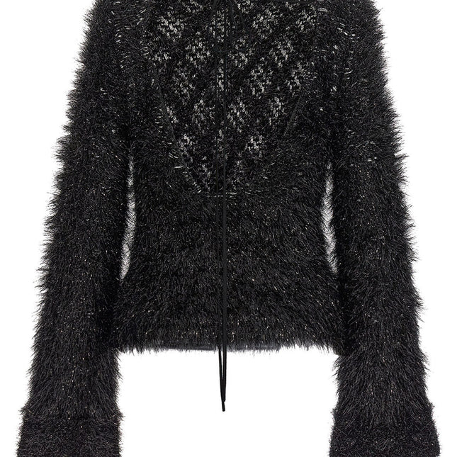 Victoria Beckham Black Polyester Cardigan