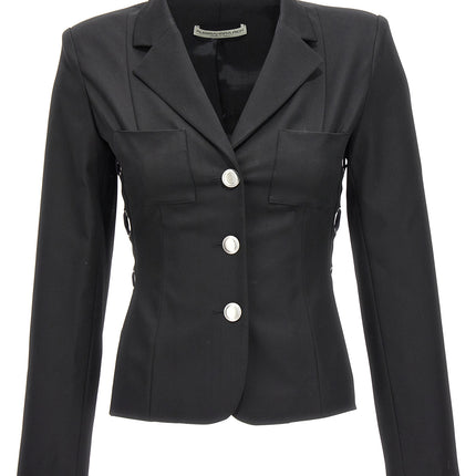 Alessandra Rich Black Wool Blazer