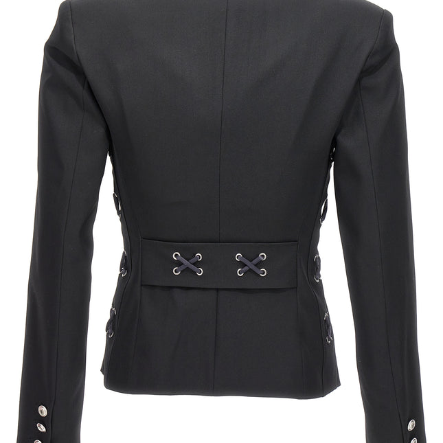 Alessandra Rich Black Wool Blazer