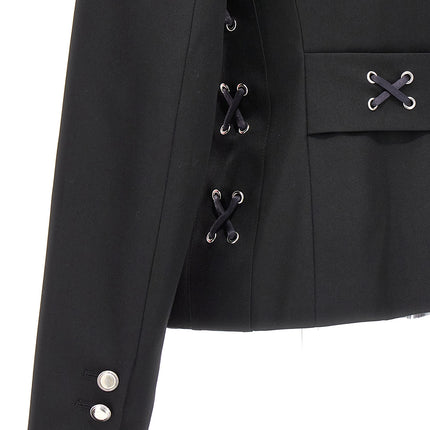 Alessandra Rich Black Wool Blazer