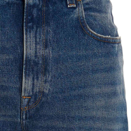 Golden Goose Blue Cotton Straight-Leg Jeans