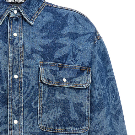 Palm Angels Blue Cotton Denim Jacket