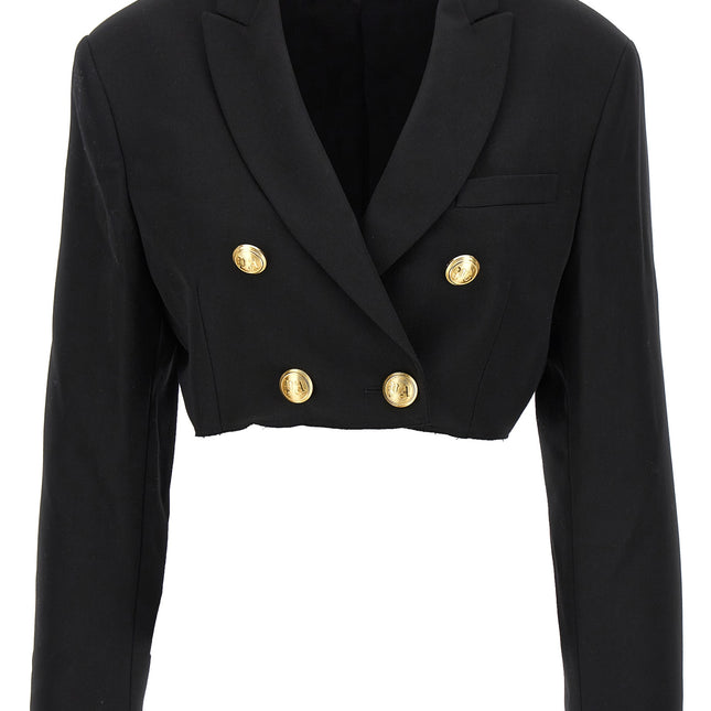Palm Angels Black Polyester Blazer