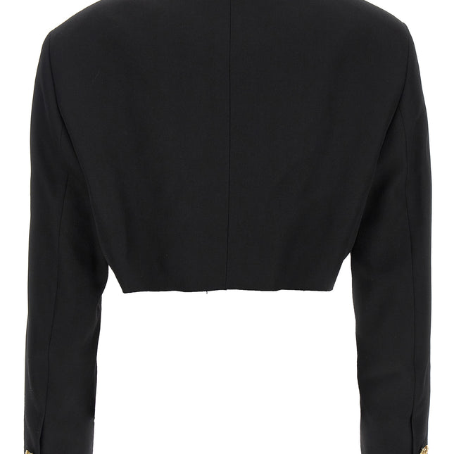 Palm Angels Black Polyester Blazer