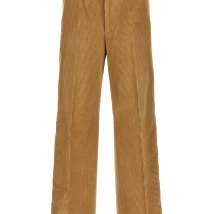 Palm Angels Beige Cotton Casual Pants