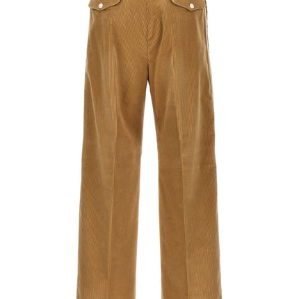 Palm Angels Beige Cotton Casual Pants