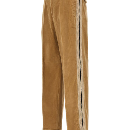 Palm Angels Beige Cotton Casual Pants