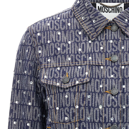 Moschino Blue Cotton Denim Jacket