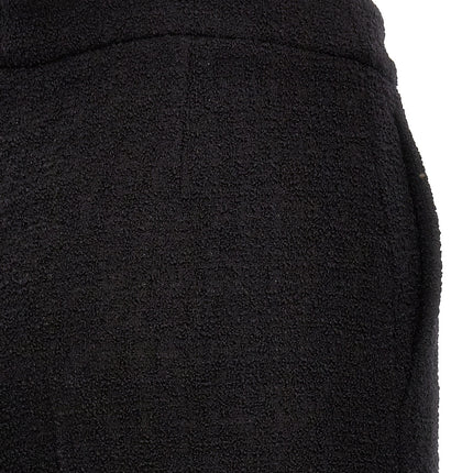 Moschino Black Wool Cropped Pants