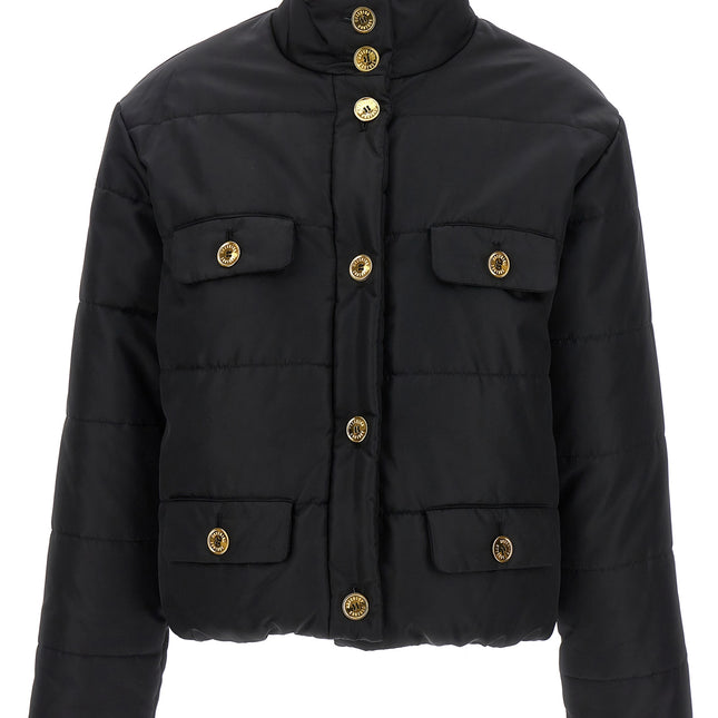 Moschino Black Polyamide Full-Length Jacket