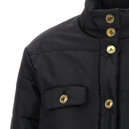 Moschino Black Polyamide Full-Length Jacket