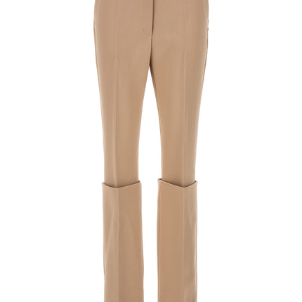 Sportmax Beige Polyester Dress Pants