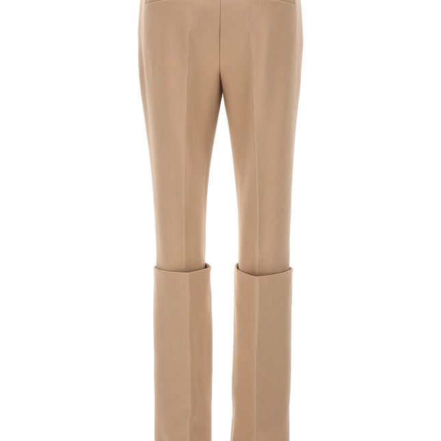 Sportmax Beige Polyester Dress Pants