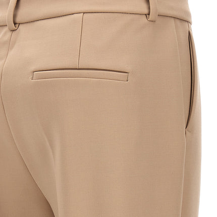 Sportmax Beige Polyester Dress Pants