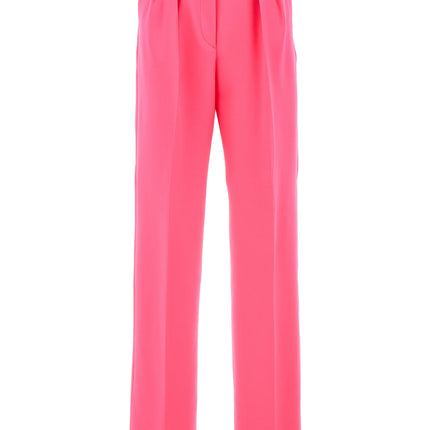 Sportmax Fuchsia Virgin Wool Casual Pants