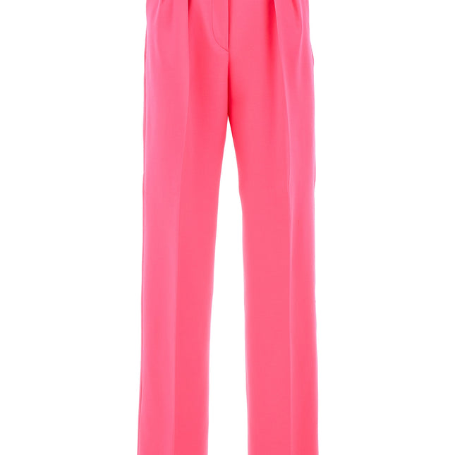 Sportmax Fuchsia Virgin Wool Casual Pants