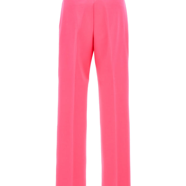 Sportmax Fuchsia Virgin Wool Casual Pants