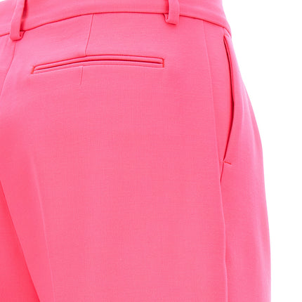 Sportmax Fuchsia Virgin Wool Casual Pants