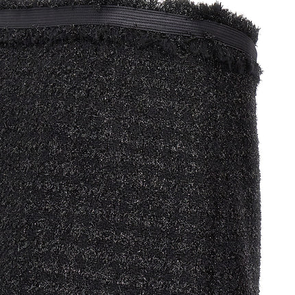 Versace Black Virgin Wool Long Skirt
