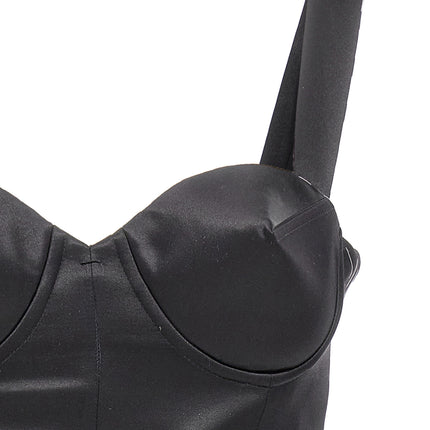 Maison Margiela Black Acetate Short Dress