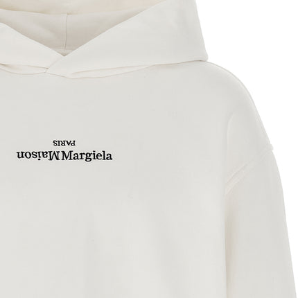 Maison Margiela White Cotton Sweatshirt