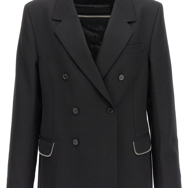 Off-White Black Virgin Wool Blazer
