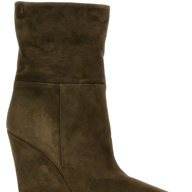 ALEVÌ Bicolor Suede Leather Ankle Boots