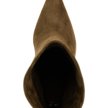 ALEVÌ Bicolor Suede Leather Ankle Boots