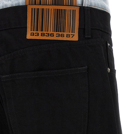 VTMNTS Black Cotton Straight-Leg Jeans