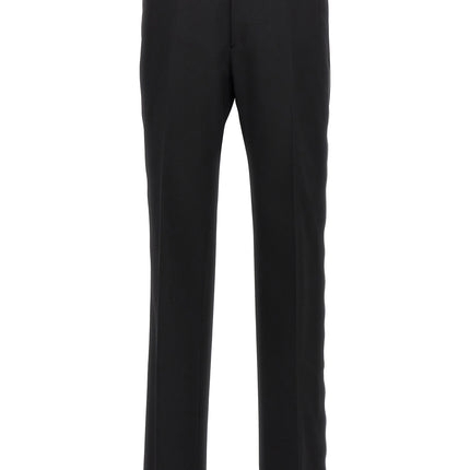 Off-White Black Virgin Wool Dress Pants