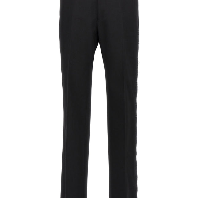 Off-White Black Virgin Wool Dress Pants