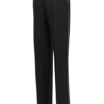 Off-White Black Virgin Wool Dress Pants