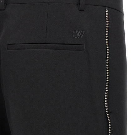 Off-White Black Virgin Wool Dress Pants