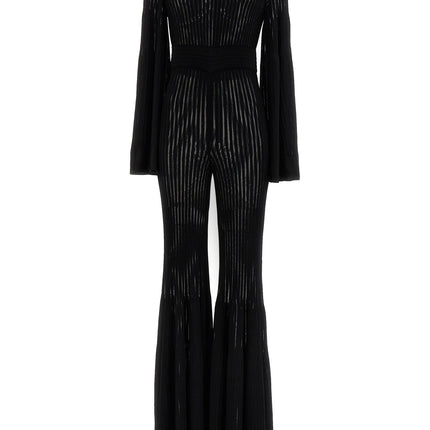 ANTONINO VALENTI Black Viscose Jumpsuit