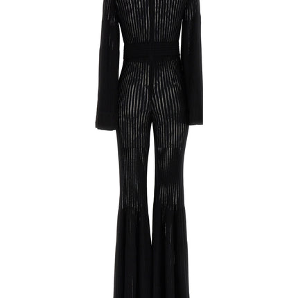 ANTONINO VALENTI Black Viscose Jumpsuit