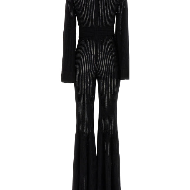 ANTONINO VALENTI Black Viscose Jumpsuit