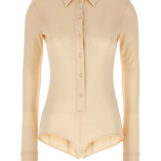 Sportmax Beige Viscose Bodysuit