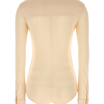 Sportmax Beige Viscose Bodysuit